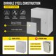 thumbnail image 3 of Yeshouse caja eléctrica de acero IP66, a prueba de agua y polvo, con cerradura y placa de montaje, ideal para conexiones eléctricas en proyectos de interior o exterior, 3 of 8