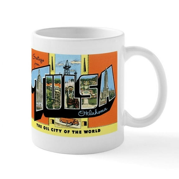 CafePress - Tulsa Oklahoma OK Mug - 11 oz Ceramic Mug - Novelty Coffee Tea Cup