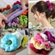 thumbnail image 1 of 10 Uds., Lazos elásticos para el cabello, de goma para el cabello de , multicolores para el cabello para niñas / mujeres, cola Hugo Gomas para el cabello de las mujeres, 1 of 10