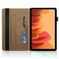 thumbnail image 4 of Dteck Embossed Tree Case for Galaxy Tab A7 Lite 8.7", Samsung A7 Lite (SM-T220/SM-T225) 2021 PU Leather Magnetic Pockets Multi-Angle Stand Folding Stand Pen Holder Business Cover Case,brown, 4 of 5