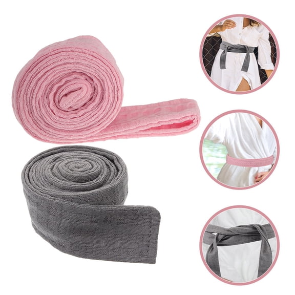 MLINS 2PCS Robe Belt Replacement Robe Strap Bathrobe Ties Hotel Bathrobe Belt Replacement Robe Tie Bathrobe Belt for Both Men and Women