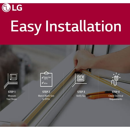 LG - 9,800 BTU 440 Sq Ft Through-the-Wall AC - White
