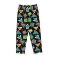 thumbnail image 4 of Xecao Geometric Dinosaur Women's Straight Lounge Pajama Pants: The Epitome of Relaxed Sleepwear, 4 of 9
