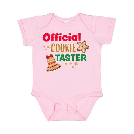 

Inktastic Christmas Official Cookie Taster with Bell and Star Cookie Gift Baby Boy or Baby Girl Bodysuit
