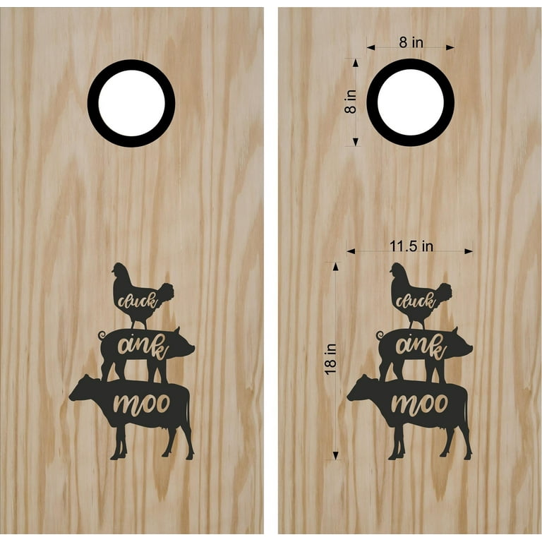 Cornhole board decals deals