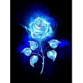 thumbnail image 1 of 30x40 cm 5D DIY Pintura de Diamante Completa, Rosas Azules, Lienzo de Diamantes de imitación de Bricolaje Pintura de Punto de Cruz por número para decoración de Pared Adultos niños, 1 of 5
