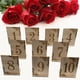 thumbnail image 5 of Yuarrent Soportes para números de recepción de boda, letreros, marcadores de posición para restaurante, decoraciones, , números de madera, Kits de decoración para fiestas, 5 of 6