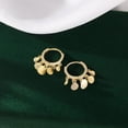 thumbnail image 4 of 925 Sterling Silver Disc Earrings Huggie Hoop for Women Teens Coin Hoop Earrings Cluster Drop Earrings Tassel, 4 of 10