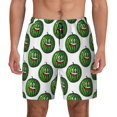 thumbnail image 3 of Uemuo Happy Watermelon Pattern Mens Swim Trunks Quick Dry Board Shorts with Mesh Lining, Stretch Beach Shorts Quick Dry No-Chafing Board Shorts-, 3 of 9