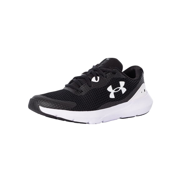 Zapatos Surge 3 para Hombre Under Armour, Negro/Blanco, Talla 12 US