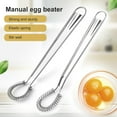 thumbnail image 2 of Grandest Birch Egg Mixer Sturdy Good Elasticity Stainless Steel Hand Held Spring Whisk for Kitchen Save Effort Durable Reusable Eg, 2 of 8