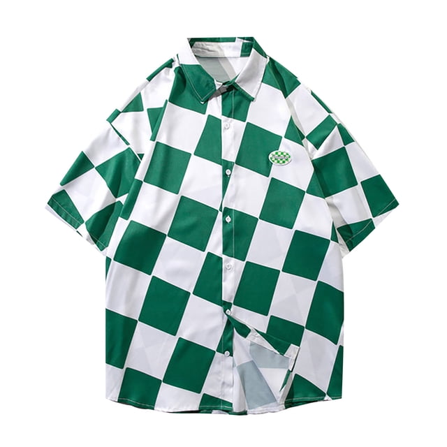 pstuiky camisetas para hombre, Camisa de manga larga vintage informal de color liso con solapa y botones para hombre camisas casuales para hombre m