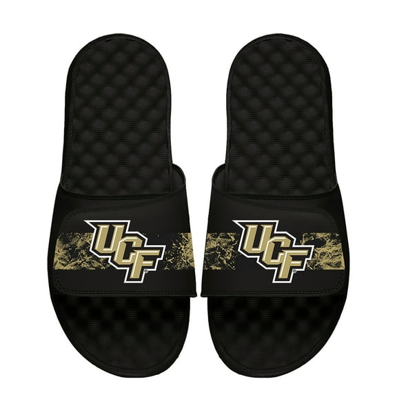 Men's ISlide Black UCF Knights Distressed Slide Sandals