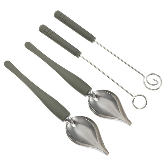 Pretyzoom Chocolate Dipping Tool Stainless Steel Baking Home Cooks Coffee Decoration 4Pcs