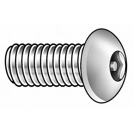 

Tamper-Pruf Screws Mach Screw Button 6-32x3/8 L PK25 21810
