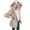 Khaki, variant on Frostluinai Women Hooded Cardigan Fuzzy Fleece Open Front Lightweight Jacket Long Sleeve Solid Sherpa Outerwear Plus Size Loose Coats with Pocket