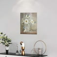 thumbnail image 2 of Daisy Bathroom Wall Decor Rustic Country Floral Pictures Wall Art Farmhouse White Flower Butterfly Bathroom Decor Canvas Print Painting Framed Modern Gallery Home Artwork for Bedroom Kitchen 12"x16", 2 of 6