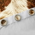 thumbnail image 4 of Homewish Vintage Cattle Hide Black Out Curtains,Rustic Farmhouse Cabin Curtains Pack of 2 (42x63 Each),Country Farm Animal Bedroom Curtains For Kids,Luxury Bedroom Decor, 4 of 6