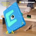 thumbnail image 5 of Fintie Case for iPad 9th Generation (2021) / 8th Gen (2020) / 7th Gen (2019) 10.2 Inch, Protective Fully-Body Rugged Heavy Duty Shockproof Tablet Case with Built-in Stand for Kids, Blue, 5 of 8