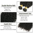 thumbnail image 4 of Brazilian Sew In Bundles Hair Extension Jerry Curl Real Virgin Remy Human Hair 100g Natural color 12", 4 of 5