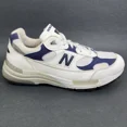 thumbnail image 2 of Size 11.5 - New Balance 992 Made in USA White Navy, 2 of 5