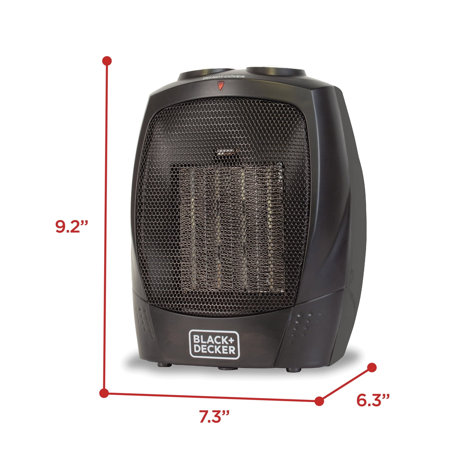 BLACK+DECKER 1,500-Watt-Max Personal Desktop Heater with Fan Setting