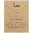 thumbnail image 1 of Gorgeous 3-Pack Zodiac Alphabet Symbols Rhinestone Clavicle Chain Necklaces, 1 of 5