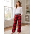 thumbnail image 4 of Aideaone Girls Christmas Pajama Pants Holiday Sleepwear Loose Fit Lounge Pants 7-14 Years, 4 of 6