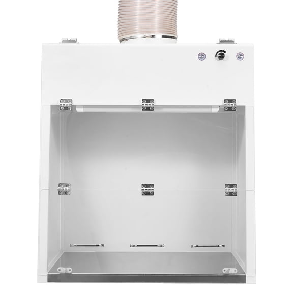 KFFKFF Ducted Fume Hood, 23.62 x 31.69 x 27.56 inch Workspace, Laboratory Exhaust System with LED Illumination and G1 Pre-Filter, Ideal for Laboratory Air Filtration and Pharmaceutical Applications