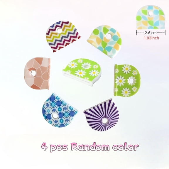 20PCS Random Color Silicone Floral Key Caps - Colorful Key Covers with Novelty Designs of Lines, Flowers, and Circles, Flexible Key Identifiers for Quick Identificat