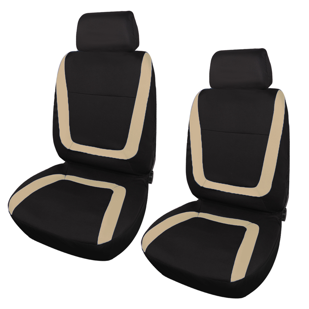 Otoez 2 Piece Car Seat Cover for Front Seats Interior Covers for Auto Truck Van SUV