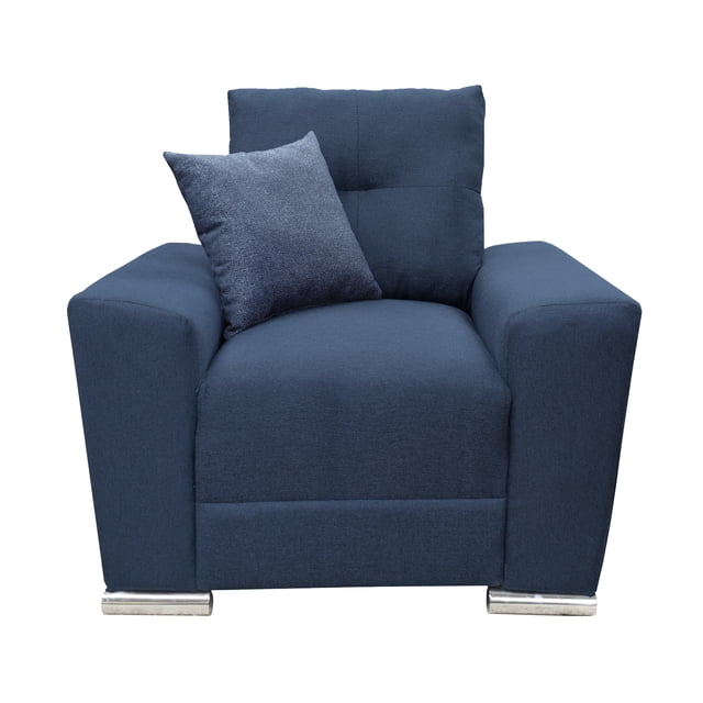 Sillon El Bazar Store Suecia Lino Azul marino 1 plaza, Modular, Moderno, Sala