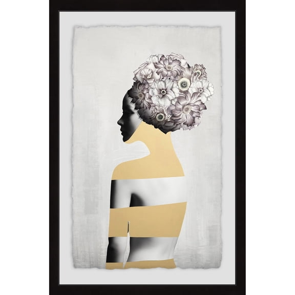 MARMONT HILL - Handmade Naked Flower Framed Print 16 x 24