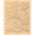 thumbnail image 2 of USGS 15x18 Gold Ornate Wood Framed with Double Matting Museum Art Print Titled - St Clairsville Ohio Quad - USGS 1905, 2 of 4