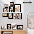 thumbnail image 5 of 12 Pack Black Gallery Wall Frame Set Solid Wood Picture Frame Collage Wall Art Decor for Home Decoration,Hanging or Tabletop Display,Include Multi-Size Two8x10, Four5x7,Four4x6,Two4x4, 5 of 8