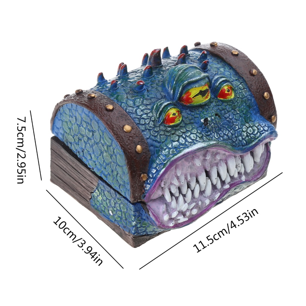 SIEYIO Mimic Chest DND RPG Dices Box for Polyhedral Dices Roleplaying Tabletop Gaming