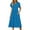 Blue, variant on Xunlbb Summer Dresses for Women 2025 Women's Casual Summer Dress Spring Short Sleeve Dress with Pockets Beach A Line Casual Dress S-2XL