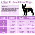 thumbnail image 6 of 2 Pack Dog Sweater with Leash Ring Winter Warm Pet Sweater Thick Clothes Coat Fleece Dog Sweaters for Small Dogs Girl Boy for Chihuahua, French Bulldog, Dachshund, 6 of 8