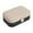 Beige Black, variant on Mornei Jewelry Box with Mirror Case Holder Showcase Storage Case Jewelry Beige Black