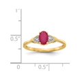 thumbnail image 3 of 14k Yellow Gold Diamond & Ruby Ring, 3 of 5