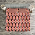 thumbnail image 3 of Ambesonne Abstract Quilted Bedspread Set 3 Pcs, Vertical Lines Graphic, Queen Size, Multicolor, 3 of 3