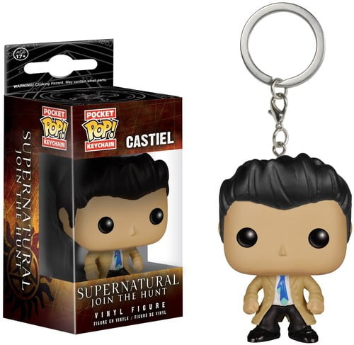 castiel funko pop keychain
