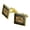 Gold, variant on Mortal Kombat Insert Coin Square Cufflink Set - Silver or Gold