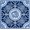 Blue Dragon, variant on Chinoiserie Mahjong Mat 31.5 x 31.5 Inch, Traditional Chinese Mountain Landscape Non-Slip Noise Reduction Gaming Mat for Dominoes Poker Card Board and Tile Games