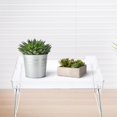 thumbnail image 3 of HLONK Folding Desktop Shelf Risers Rack Kitchen Cabinets Transparent, 3 of 8