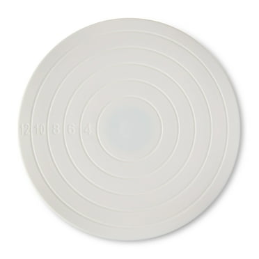 Cookie Turntable, White, 5.5-inch diameter, by Way To Celebrate