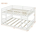thumbnail image 3 of Full Over Full Bunk Bed with Ladder, White, 3 of 9