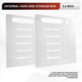 thumbnail image 4 of Rack de Disco Duro de Escritorio de 3,5 Pulgadas, Caja de Almacenamiento Externa de 6 , de Acrílico Transparente, para Discos Duros Mecánicos., 4 of 5