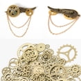 thumbnail image 4 of Matsuzay Juego de engranajes de aleación DIY, colgante de estilo Steampunk, engranajes, Vintage, accesorio de elaboración de joyería, regalo Artesanía No.02 Matsuzay HA7562-02B, 4 of 6