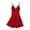 e-671Red153, variant on Hifoo Nightwear Women's Elegant V Neck Lace Floral Thin Strap Solid Color Sleepwear Nightgown Relaxed Fit Casual Home Loungewear